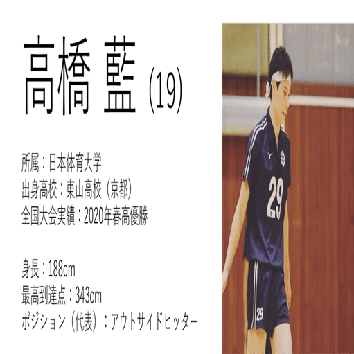 龍神NIPPON】高橋藍のモデルになる選手は…｜VFreak