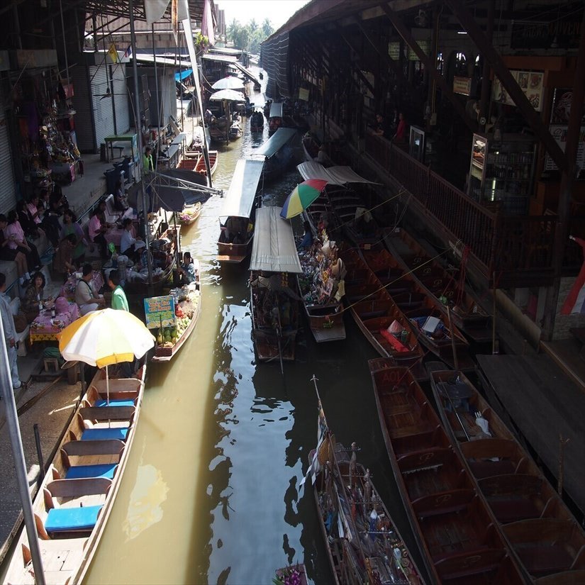 ダムヌンサドゥアク水上市場は行く価値がない あくまで個人的な意見 在住歴年が話したい本当のタイと見てきたこととうまい話と Note