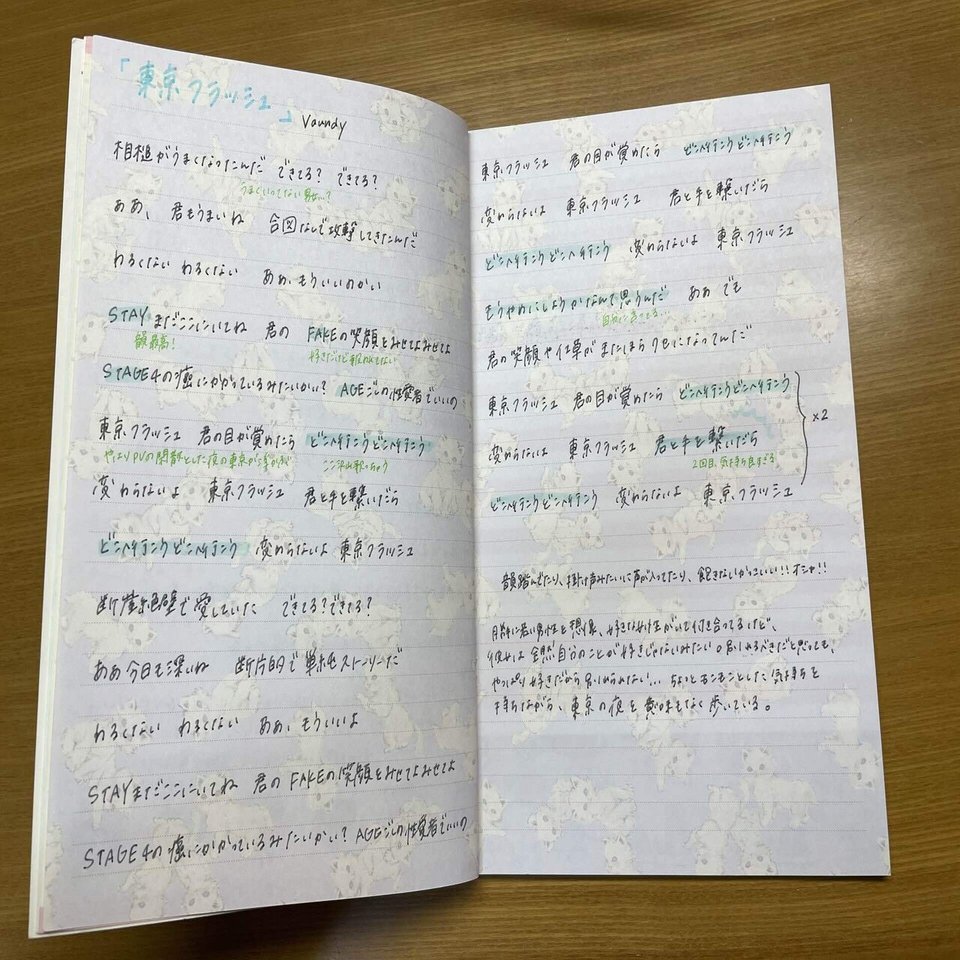 東京フラッシュ Vaundy の歌詞を書いた ずんだちゃん Note
