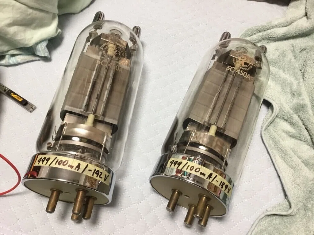 電子工作] 砲弾サイズ真空管5C/450Aの動作確認｜(任)虚空幻想技術協会