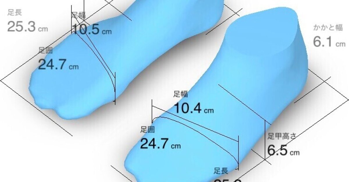 欧米の靴の「サイズ表記」と「実寸」と「足の大きさ」 靴のサイズが 