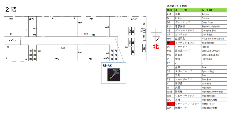 タルコフ リザーブの黒ビショップ マップ ルート有 コトスル Note