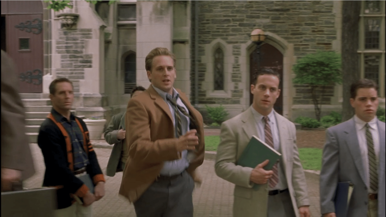 古着 映画 ビューティフル マインド 50年代アメリカの学生ファッションが一目で分かる レッドクロスベスト サマーニット レタードカーディガン ミナガワ 古着ビンテージ好き Note