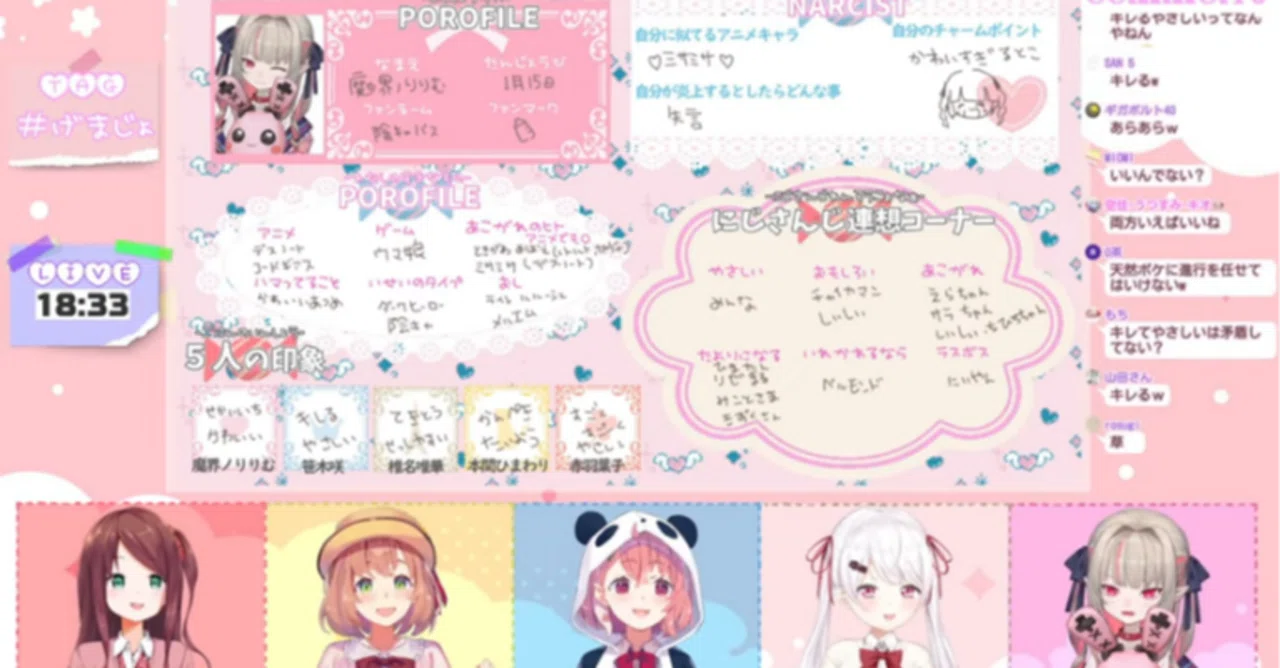 げまじょプロフィール帳やってみた Umomo Note