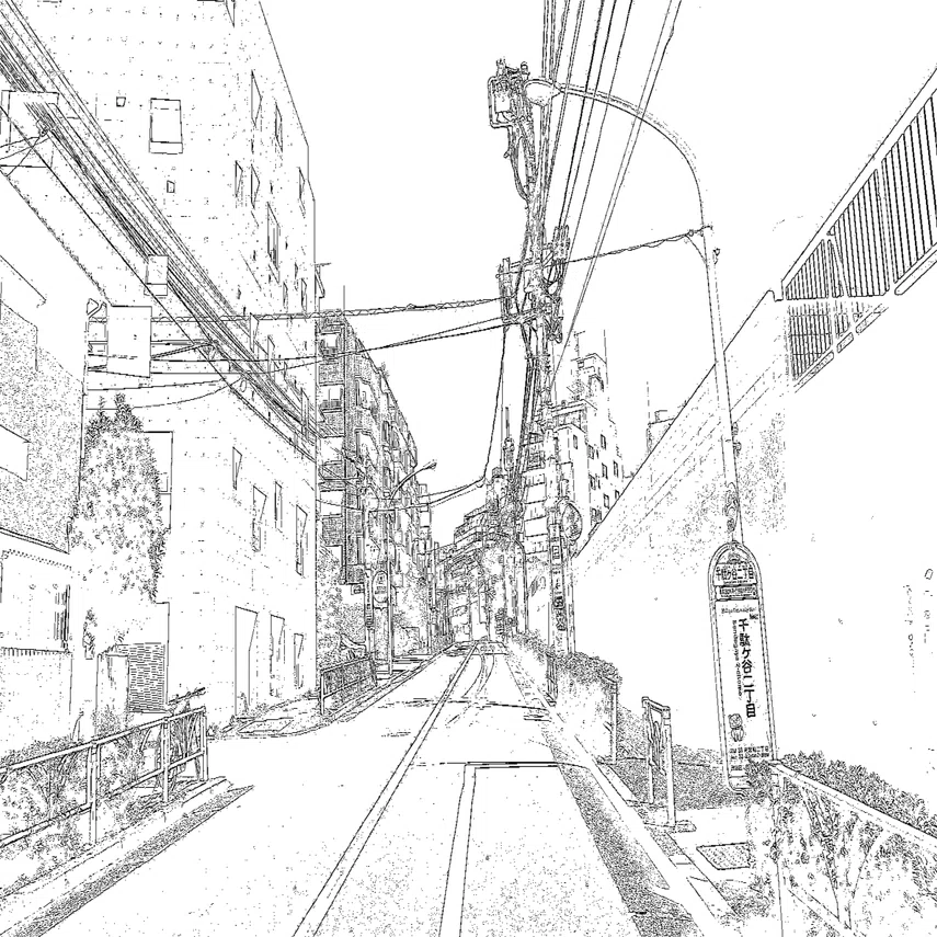 Photoshop 風景写真をイラスト アニメ風に加工する ヱノプルギスの夜 こころ動かす者 Note