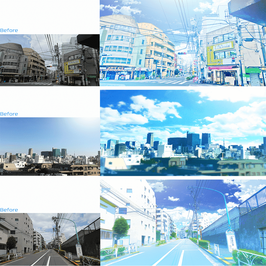 Photoshop 風景写真をイラスト アニメ風に加工する ヱノプルギスの夜 こころ動かす者 Note