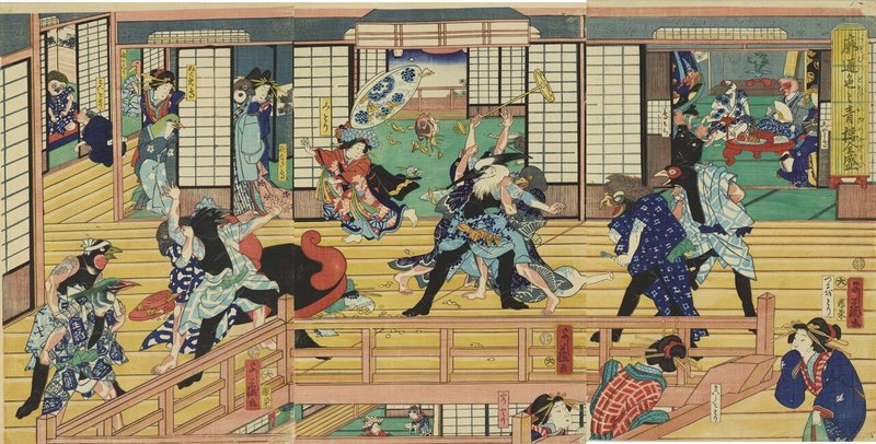 鳥人たちの喧嘩を観戦してみた 太田記念美術館 鳥人たちの喧嘩を観戦してみた 太田記念美術館