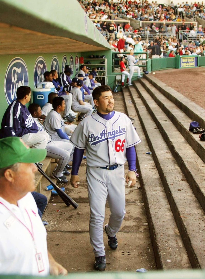 メジャーに挑戦した中村紀（０５年３月、フロリダ・フォートマイヤーズ）