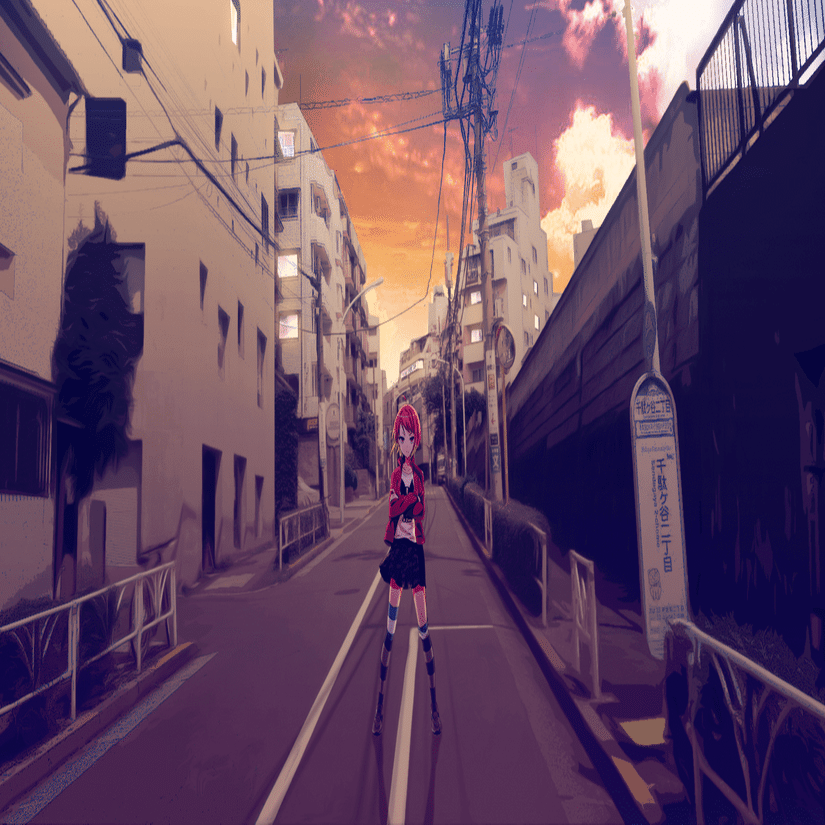 Photoshop 夕方編 風景写真をイラスト アニメ風に加工する ヱノプルギスの夜 こころ動かす者 Note