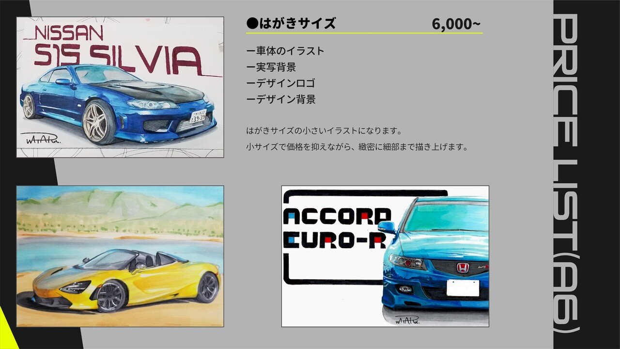 激安アウトレット オーダーメード デフォルメ愛車イラスト作成 A４サイズ イラスト