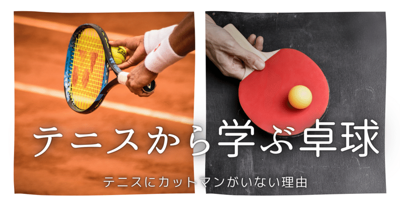 テニスから学ぶ卓球 テニスにカットマンがいない理由 えびふらい note