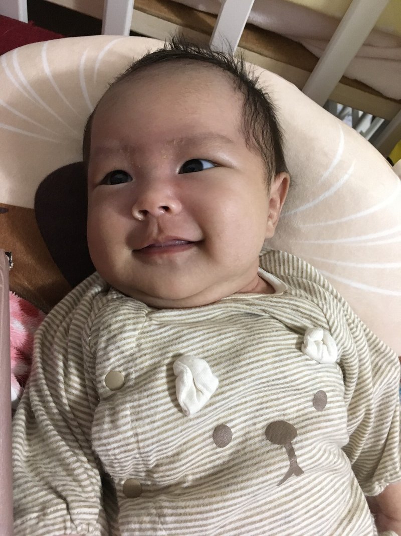 生後36日目 新生児微笑 メトロポリちゃんv Note