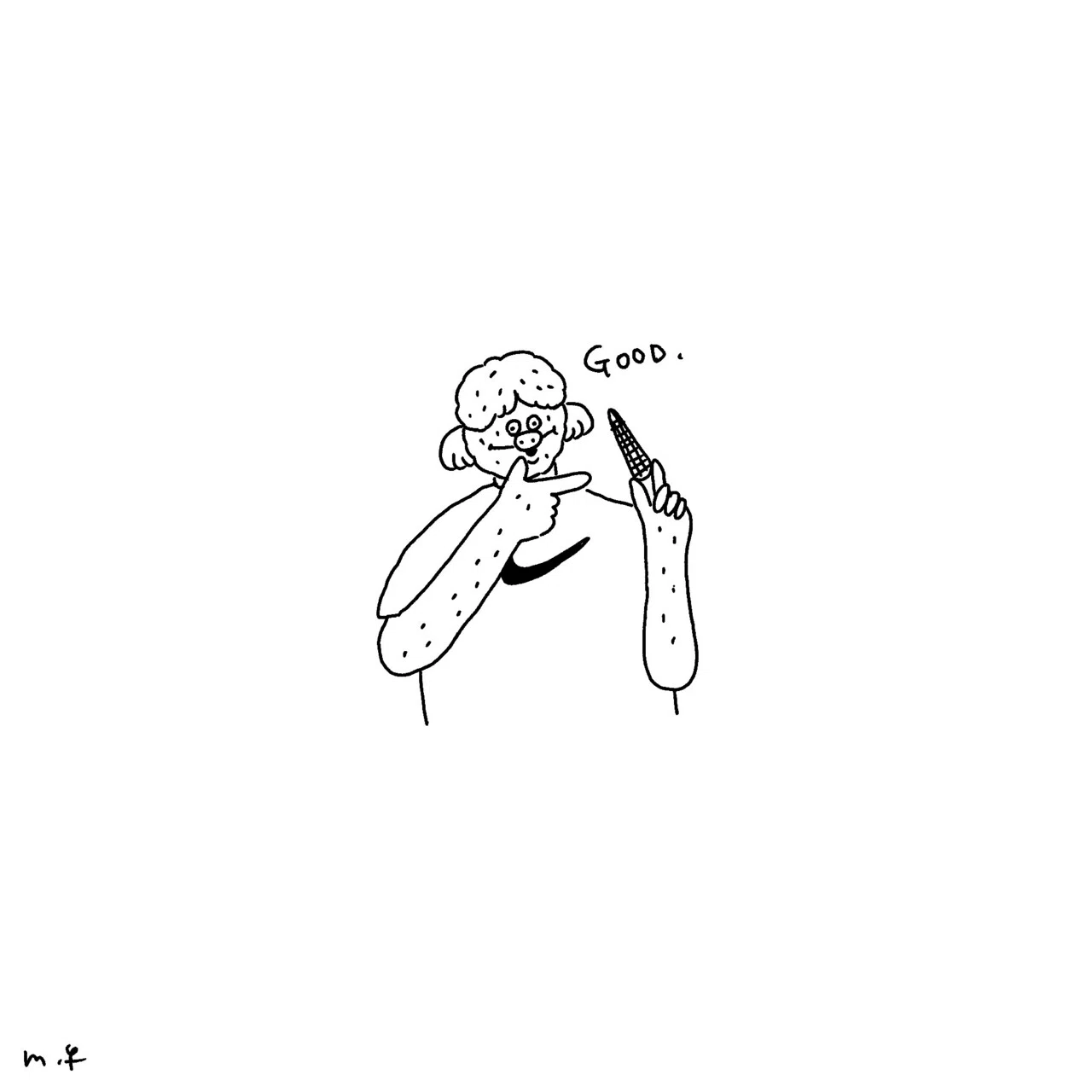 ヤングコーンブームが来てる パークギャラリーに居るひと Note