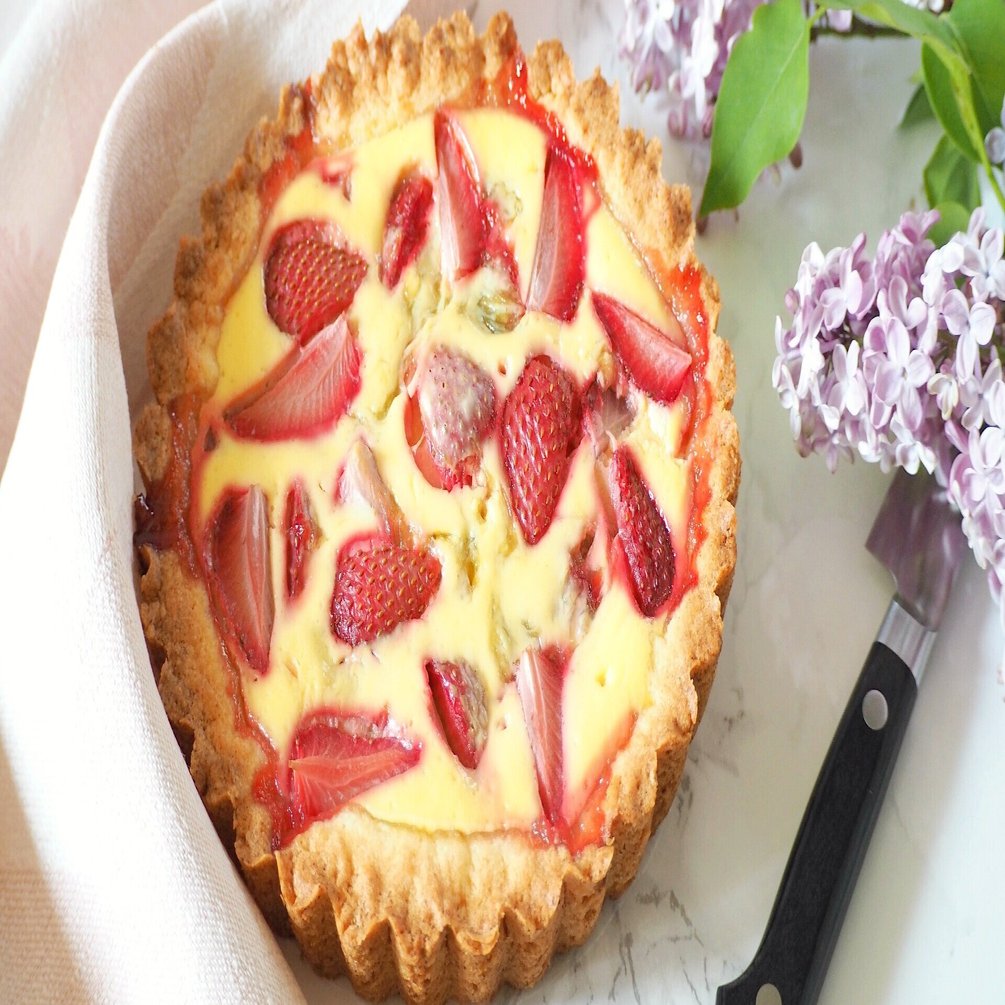 Recipe 5月のフィンランドレシピ いちごとルバーブのパイ Lapuan Kankurit Note