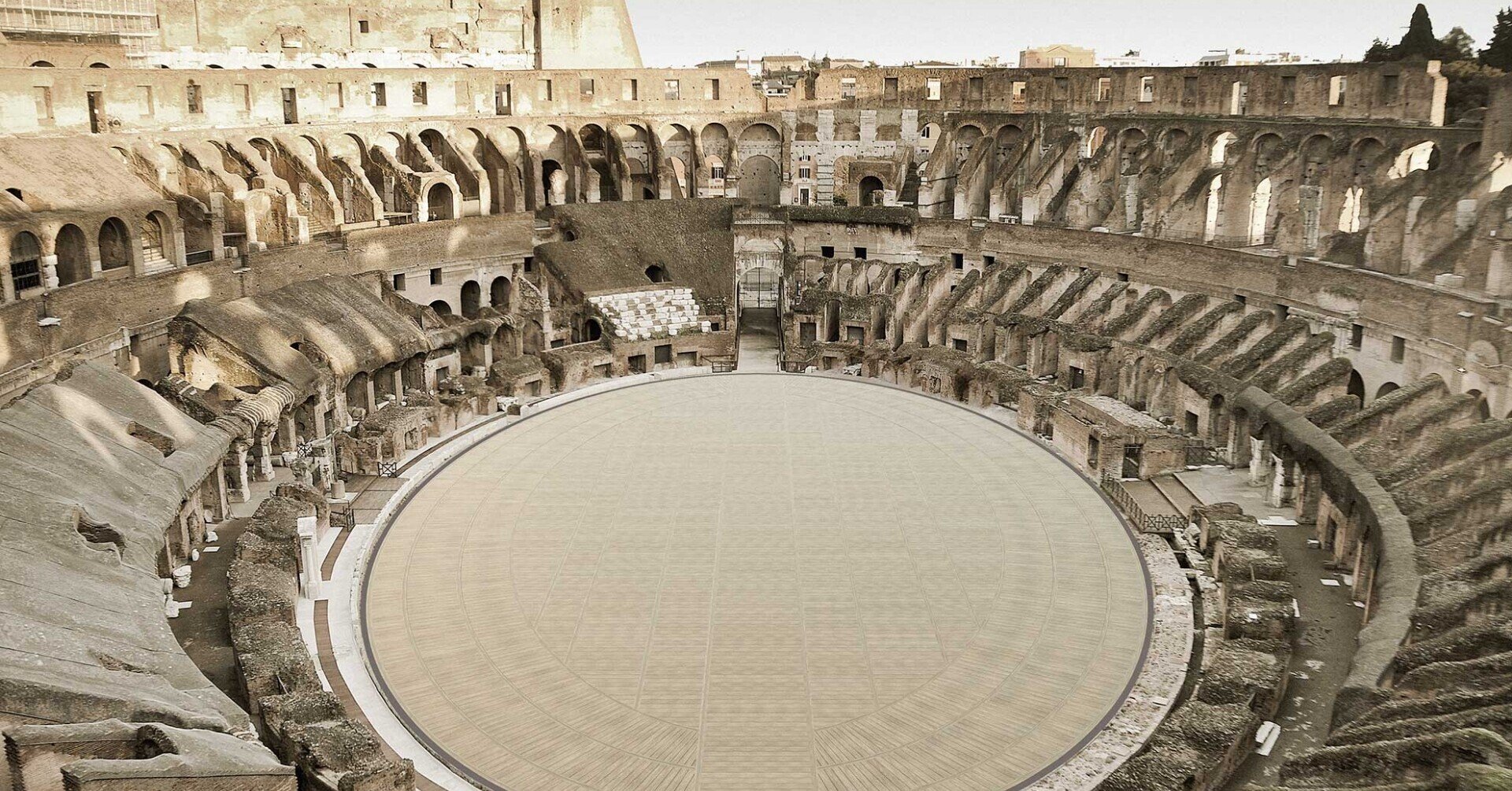 コロッセオの床を再建 (イタリア)｜マギー