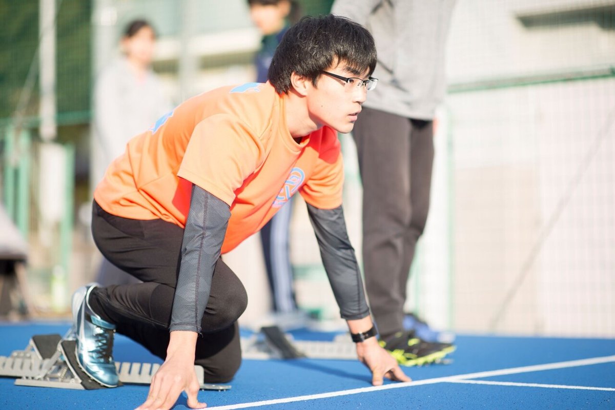 陸上部練習写真