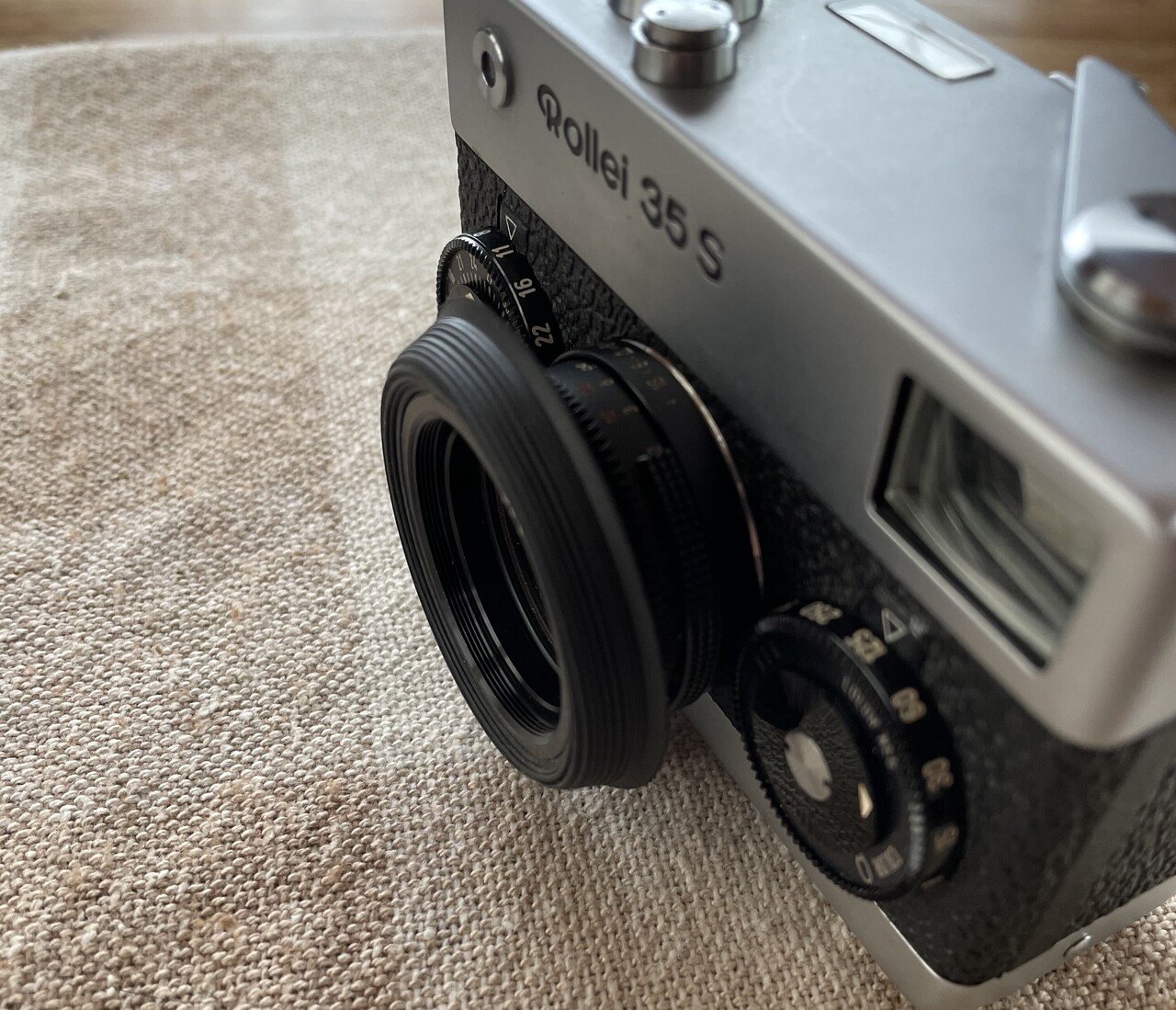ローライ 35S 40mm F2.8 フイルムカメラ+社外フード、フィルター
