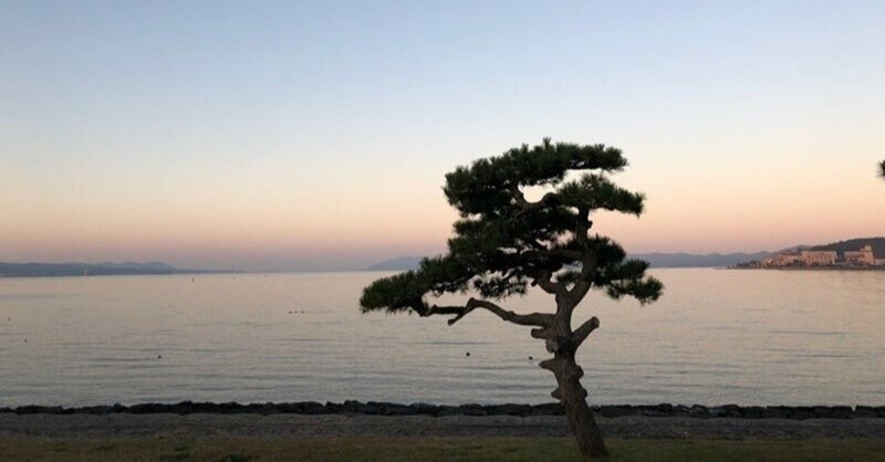 旅先でのトレーニング　島根県宍道湖