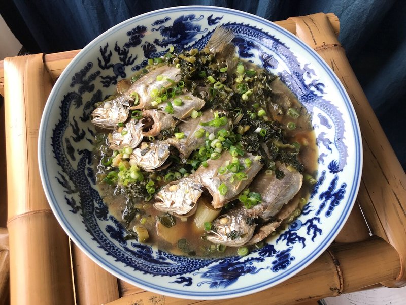 おうちで中華 雪菜焼黄魚 高菜漬けとイシモチの煮付け 酒徒 しゅと おうちで中華 Note