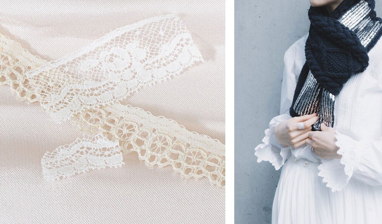 シルバーリングに生まれ変わった、歴史あるアンティークレース｜YUKI