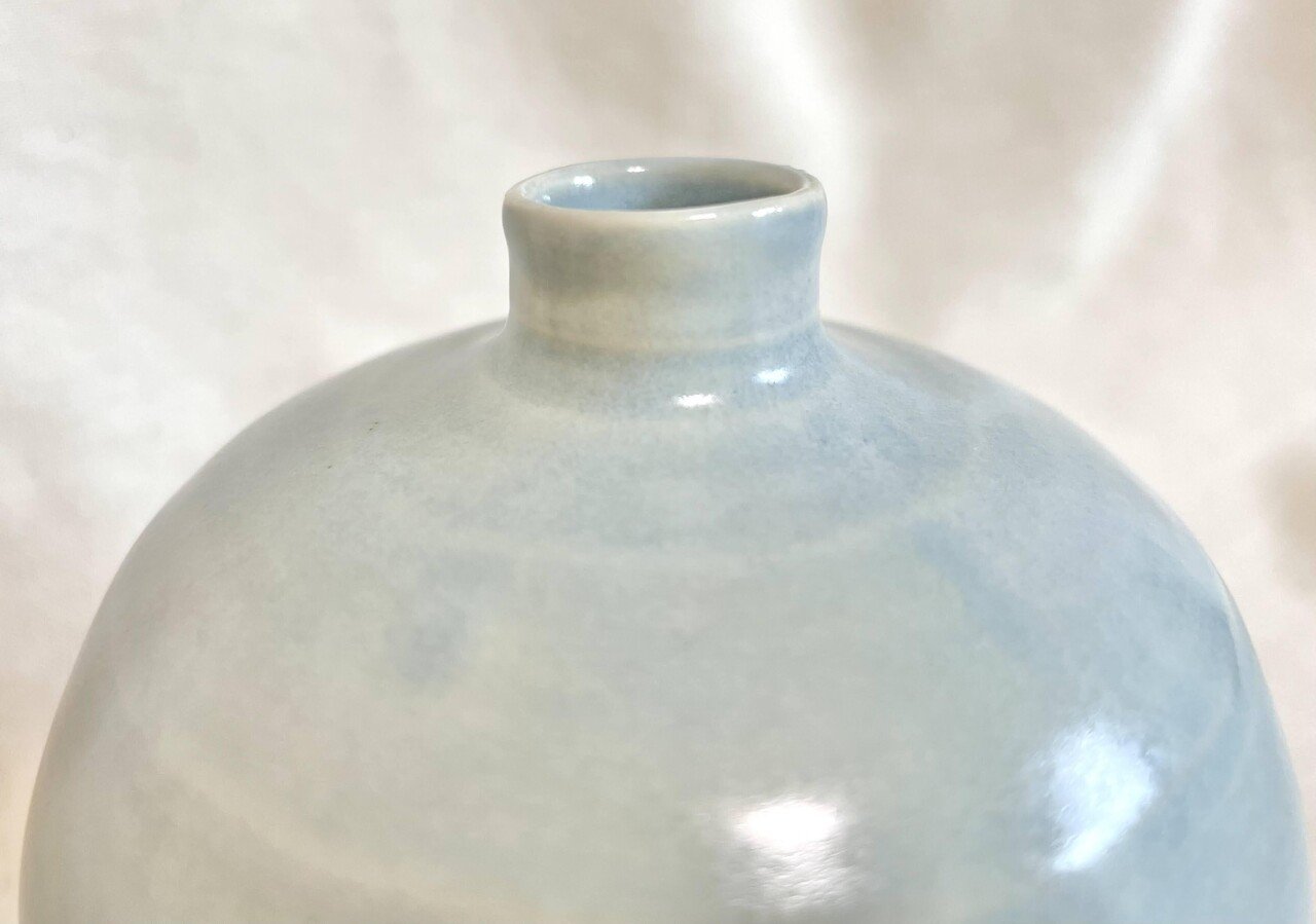 陶芸　手作り陶器　花入　自然薯図柄 陶芸 手作り陶器 花入 自然薯図柄