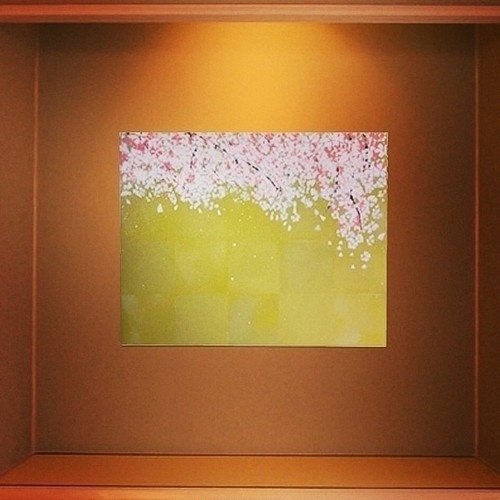 桜のスプレーアート作品 "Sakura"