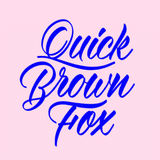 Quick Brown Fox カリグラフィー