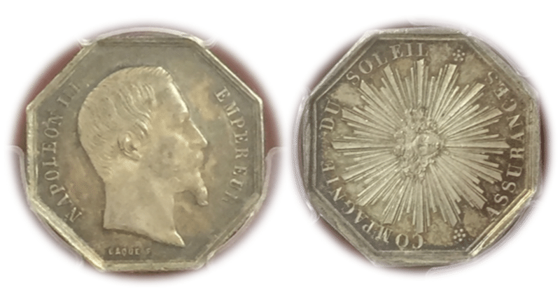 ご存じですか？大変珍しい代用貨幣「フランス ナポレオン3世のジュトン銀貨 ①」