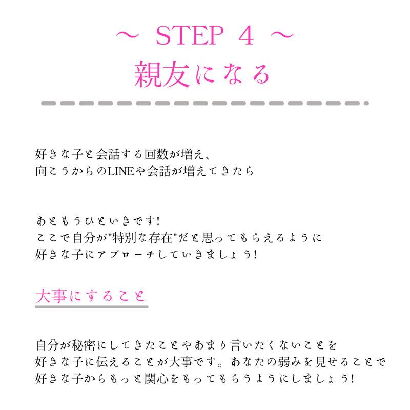 好きな子と付き合うまでの流れ Ryo 一緒に恋愛コンプ脱却 Note