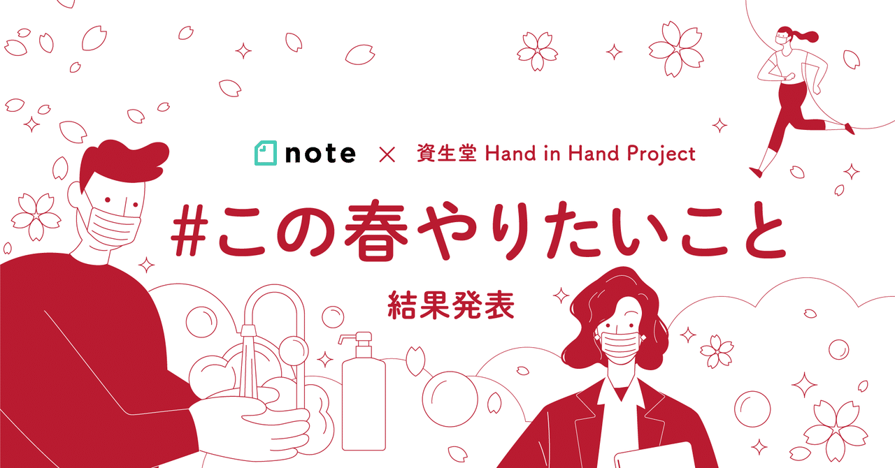 資生堂とnoteで開催した この春やりたいこと 投稿コンテストの審査結果を発表します Note公式 Note