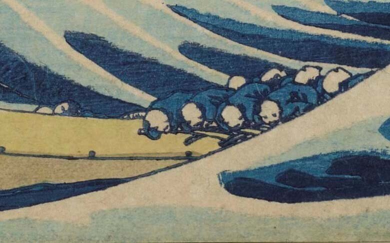 北斎の波の細部に迫って鑑賞してみた｜太田記念美術館