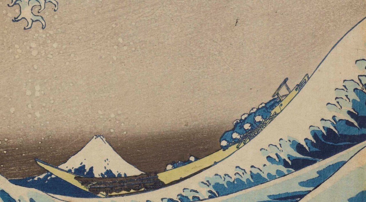 波の絵 北斎の絵とハイスピードカメラで撮った波の比較を見て腰を抜かし
