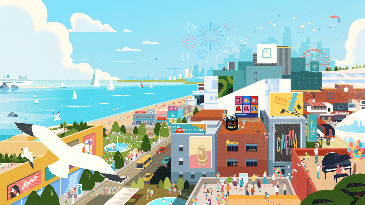 Noteらしさを訴求したい Noteの街 イラスト制作の裏側 Note株式会社 Noteらしさを訴求したい Noteの街 イラスト制作の裏側 Note株式会社