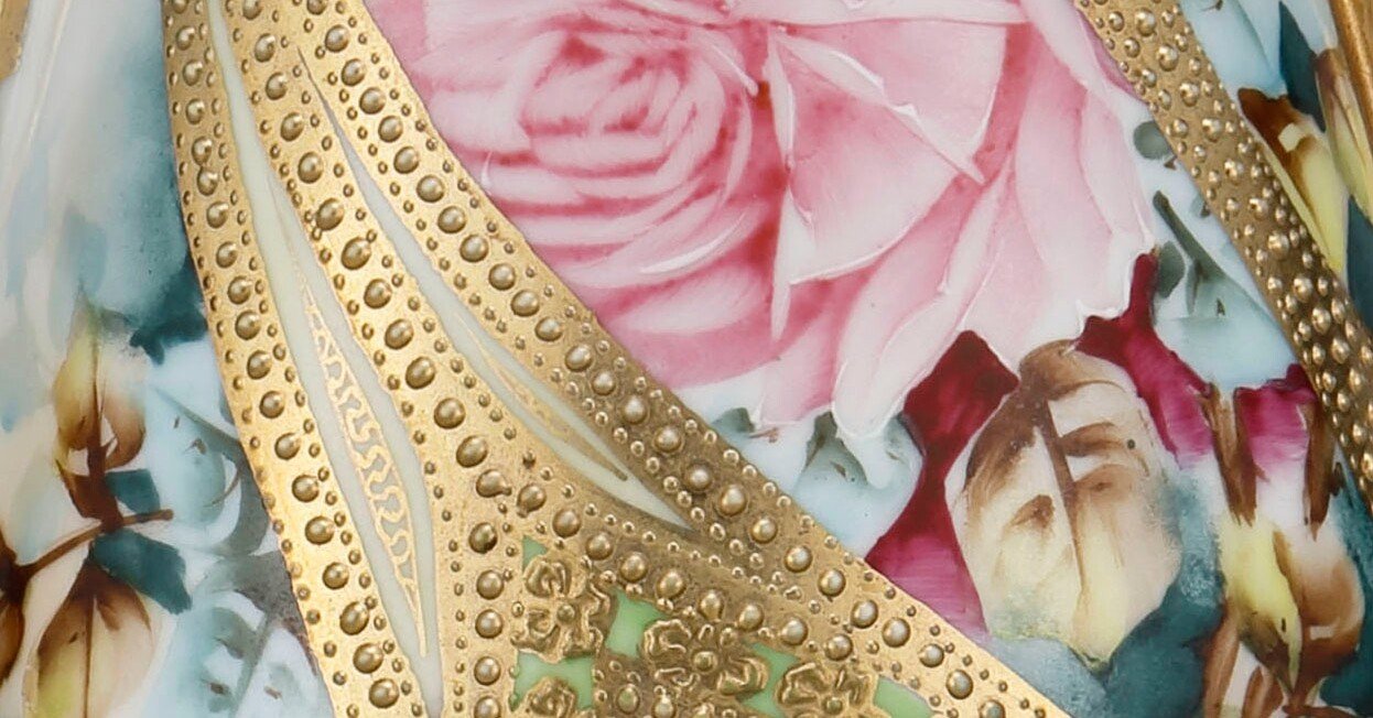 キラキラ光る金盛―オールドノリタケの花瓶を見る―｜横山美術館
