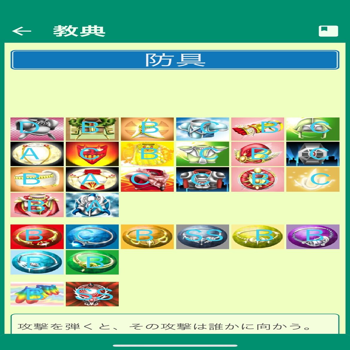 ゴッドフィールド防具 その他ランク付け 過去の遺物 Note