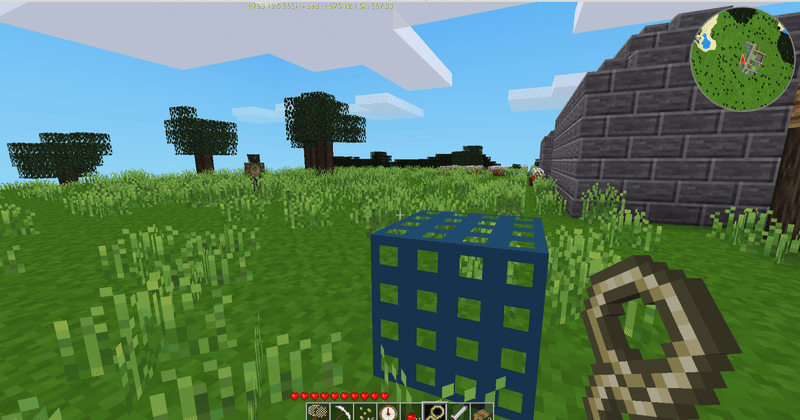 スポナーによる隣り村の開発 Minetest 南の島のはまこじき Note