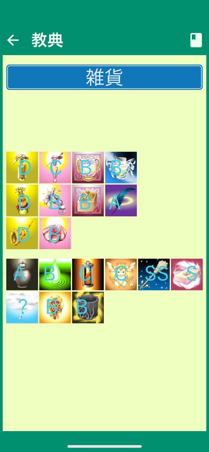 ゴッドフィールド雑貨ランク付け Bell 岡森 Note