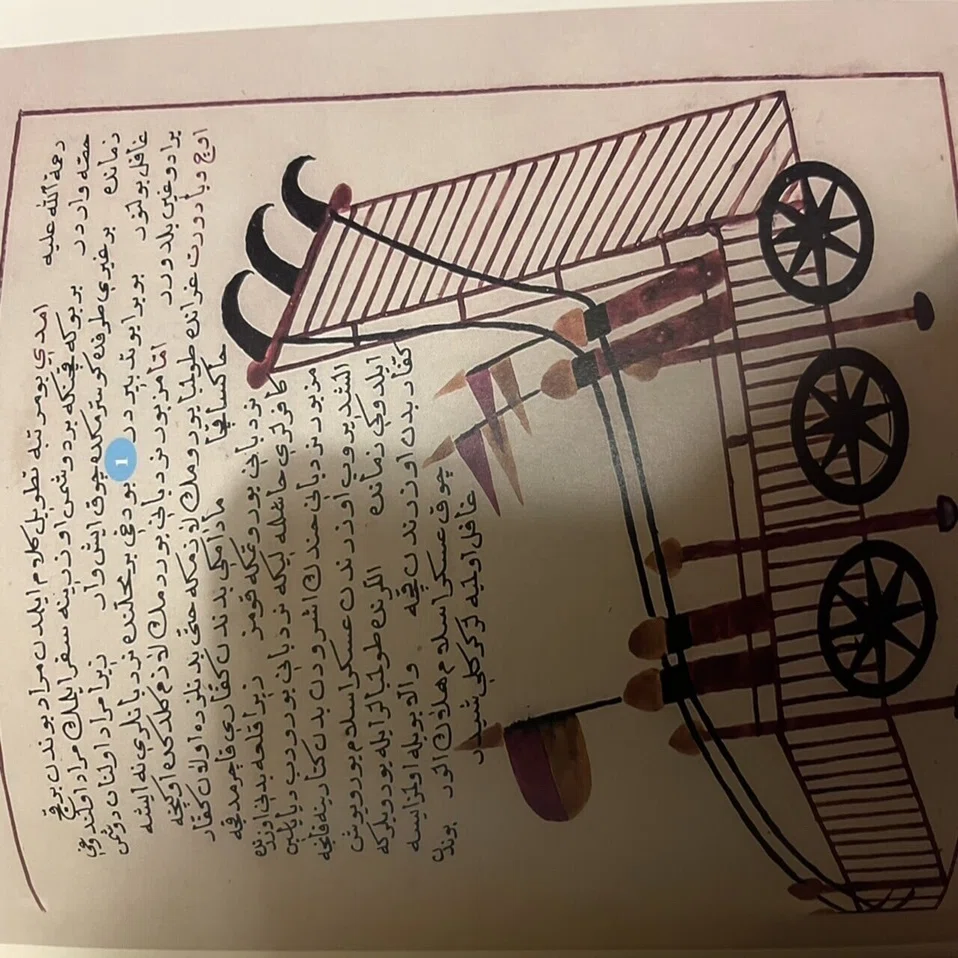 トルコの古本屋から買ったオスマン帝国時代の兵法書が読めないけど眺め