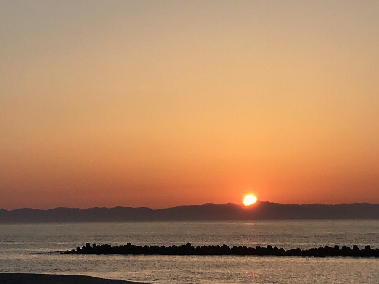 夕日が綺麗に撮れました ～小針浜編～｜おうじの部屋