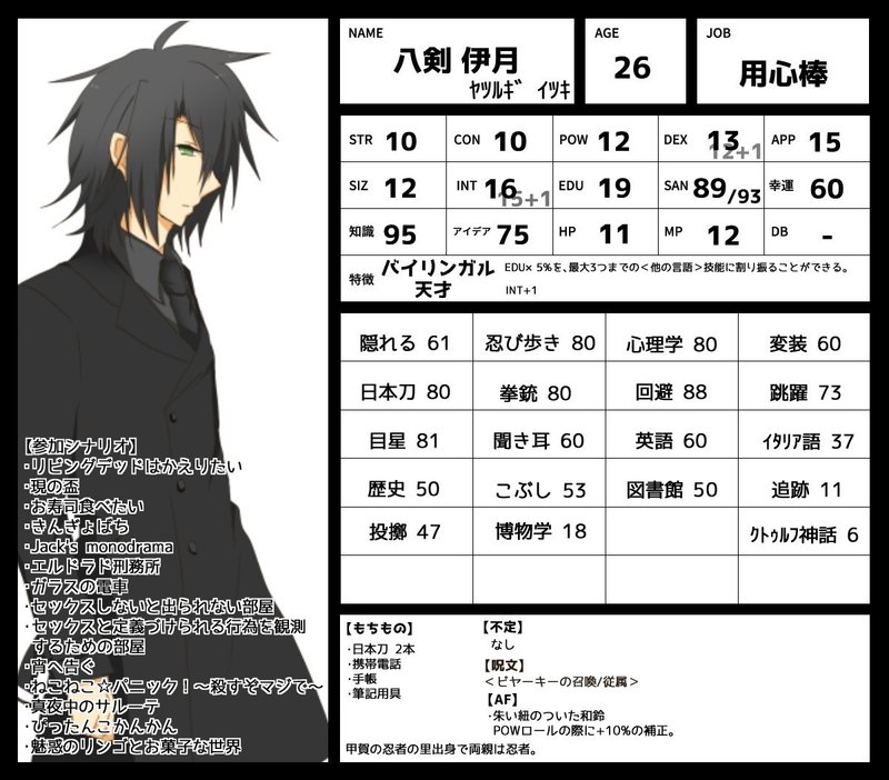 探索者まとめ かお Trpgとゲーム垢 Note 探索者まとめ かお Trpgとゲーム垢 Note