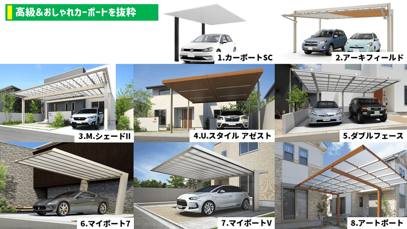 21年 超高級 おしゃれなカーポート総まとめ ８つを徹底解説 庭ファン Note