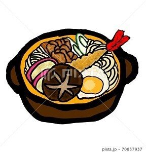 鍋焼きうどん イラスト ノラ Note 鍋焼きうどん イラスト ノラ Note