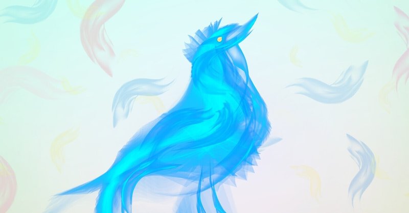 【Photoshop】青い鳥