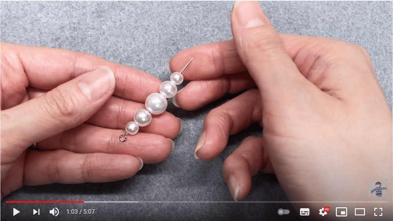 100均ビーズで作る時短パールネックレス ビーズドール作家haru Note