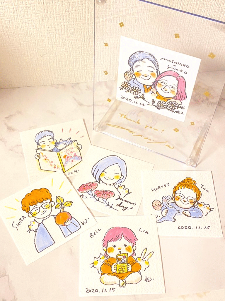 のだのしあわせ笑顔イラスト｜のだかおり イラストレーター