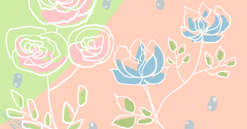 今日のイラスト「雨の日に見るバラの花」描きました