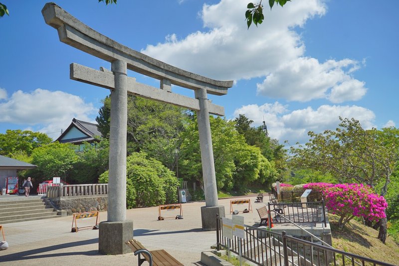 鹿島御児神社の鳥居解体決まる