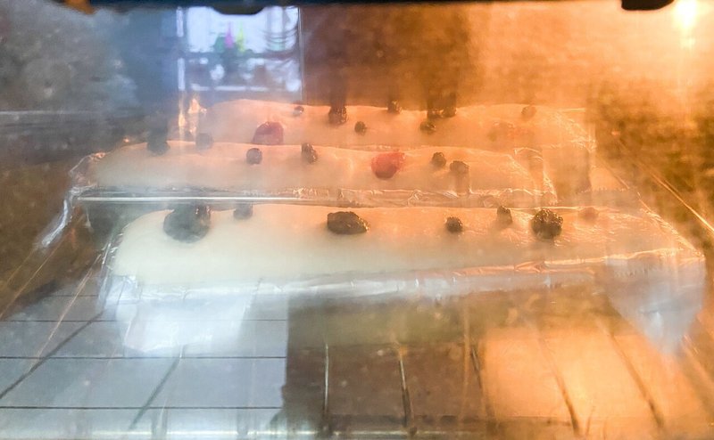 甘酒パウンドケーキ焼いてるところ