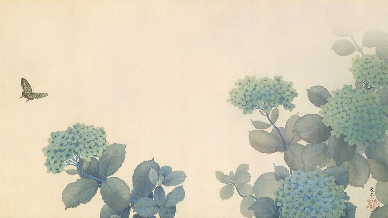 紫陽花-菱田春草-1902