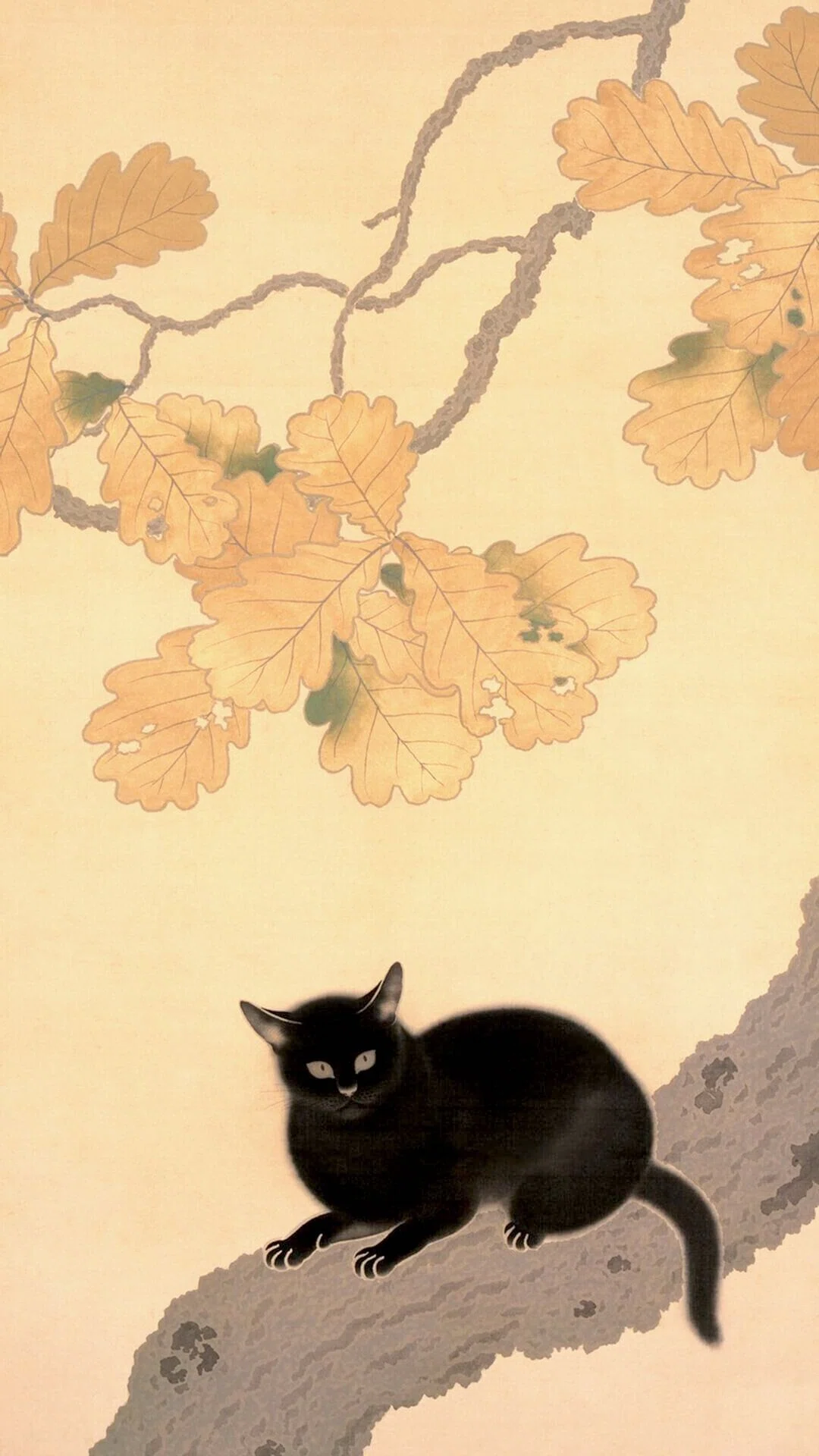 黒き猫-菱田春草